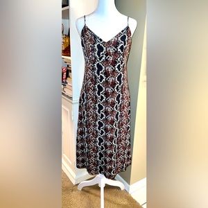 Veronica M Snake Skin Spaghetti Strap Dress Size M